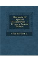 Elements of Applied Mathematics