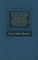 Diary of the Times of Charles the Second by the Honourable Henry Sidney, (Afterwards Earl of Romney) Including His Correspondence with the Countess of Sunderland, and Other Distinguished Persons at the English Court: To Which Are Added, Letters Ill