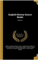 English History Source Books; Volume 7