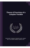 Theory of Functions of a Complex Variable