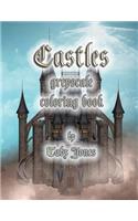 Castles Greyscale Coloring Book