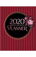 2020 Weekly and Monthly Planner: Victorian Roses
