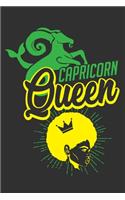 Capricorn Queen: Black women journal, boujee women, melanin and educated, gifts for black girls 6x9 Journal Gift Notebook with 125 Lined Pages