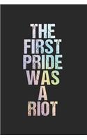 The First Pride was a Riot 50th Anniversary: 120 Pages 6 'x 9' -Dot Graph Paper Journal Manuscript - Planner - Scratchbook - Diary