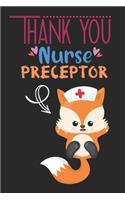 Nurse Preceptor Gifts for Women Lined Composition Notebook - Fox Themed Nurse Appreciation Gifts