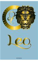 Leo: Horoscope Journal - Zodiac Notebook - A Great Leo Gift (Reef Blue) Ruled/Lined Medium A5 (5,5X8,5) 120 Pages Classic Lined Notebook - Ruled