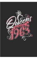 Queens Are Born In 1963: Blank Lined Notebook / Journal (6 X 9) - Birthday Gift and Anniversary Gift for Women