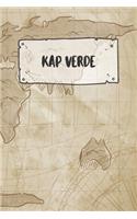 Kap Verde: Liniertes Reisetagebuch Notizbuch oder Reise Notizheft liniert - Reisen Journal für Männer und Frauen mit Linien