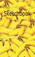 Sketchbook: Creative, Drawing, Doodling, Journaling Book Blank Unlined Paper 8.5x11 120 pages Cover Banana Bunch