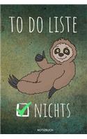 To Do Liste Nichts