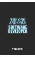 The One And Only Software Developer Notebook: 6x9 inches - 110 dotgrid pages - Greatest Passionate working Job Journal - Gift, Present Idea