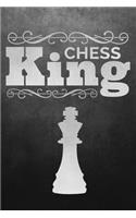 Chess King: Dotted Notizbuch mit Punkteraster A5 - Schach Schachspieler Notizheft I Schachfiguren Verein Geschenk für dein Training, Notizen und Strategien