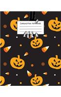 Abstract Halloween Pattern Volume 18 Wide Ruled Journal: 110 Blank Lined Wide Ruled (7.5 x 9.25) Pages to Jot Down Your Thoughts