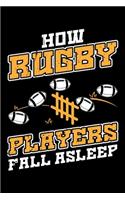 How Rugby Fall Asleep: Lined A5 Notebook for How Fall Asleep Journal