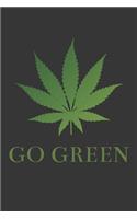 Go Green Notebook: Lined Journal, 120 Pages, 6 x 9, Affordable Gift Journal Matte Finish