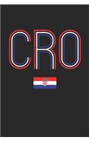 Vintage Croatia Notebook - Croatia Diary - Retro Croatian Flag Journal - Croatia Gifts