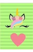Composition Notebook magical unicorn softcover journal diary for girls: Magical Unicorn softcover notebook for girls unicorn gift
