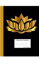 Composition Notebook Lotus Flower