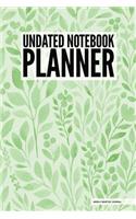 Undated Notebook Planner - Weekly Monthly Journal