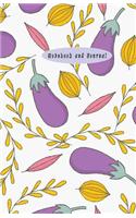 Notebook and Journal: Eggplant Cover Book, College Rule Line Paper Notebook and Journal for Student Women Girl 100 Page (6 X 9 Inch)