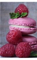 Pretty Pink Raspberry Macarons Cookie Sweet Treat Journal: 150 Page Lined Notebook/Diary