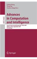 Advances in Computation and Intelligence