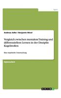 Vergleich zwischen mentalem Training und differenziellem Lernen in der Disziplin Kugelstoßen