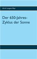 Der 650-Jahres-Zyklus der Sonne