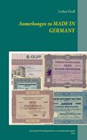 Anmerkungen zu Made in Germany