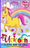 Unicorn Coloring Book For Girls 8-12