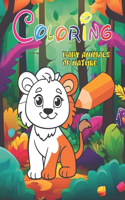 Coloring nature animal babies