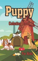 Puppy Coloring Book For Kids