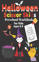 Halloween Scissor Skills Preschool Workbook for Kids Ages 2-5