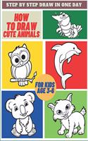 How To Draw Cute Animals For Kids Age 3-6