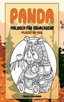 Malbuch für Erwachsene - Mandala Stressabbau - Pflanzen und Tiere - Panda