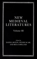 New Medieval Literatures