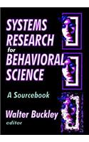 Systems Research for Behavioral Science