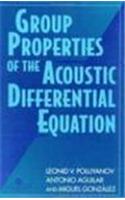 Group Properties of the Acoustic Differential Equation