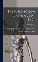 Jurisdiction of the Court Leet