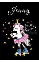 Jenny Notizbuch: Personalisiertes Geschenk, Individuelle Geschenkidee, Notizbuch mit 120 Seiten als Softcover, 6x9inches (ca. A5)