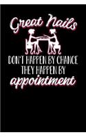 Great nails don't happen by chance they happen by appointment