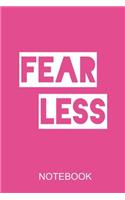 Fearless: a5 notebook, dotted, dot grid 120 pages