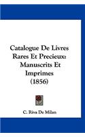 Catalogue de Livres Rares Et Precieux