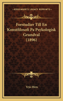 Forstudier Till En Konstfilosofi Pa Psykologisk Grundval (1896)