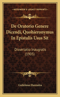 De Oratorio Genere Dicendi, Quohieronymus In Epistulis Usus Sit