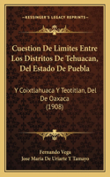 Cuestion De Limites Entre Los Distritos De Tehuacan, Del Estado De Puebla