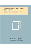The Symbolic Values Of Art Structure: The Journal Of Aesthetics And Art Criticism, No. 1, Spring, 1941