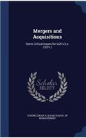 Mergers and Acquisitions