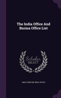 India Office And Burma Office List