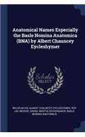 Anatomical Names Especially the Basle Nomina Anatomica (BNA) by Albert Chauncey Eycleshymer
